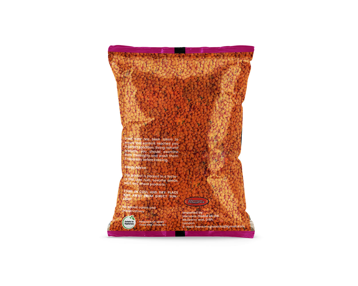 Hansons Red Split Lentils